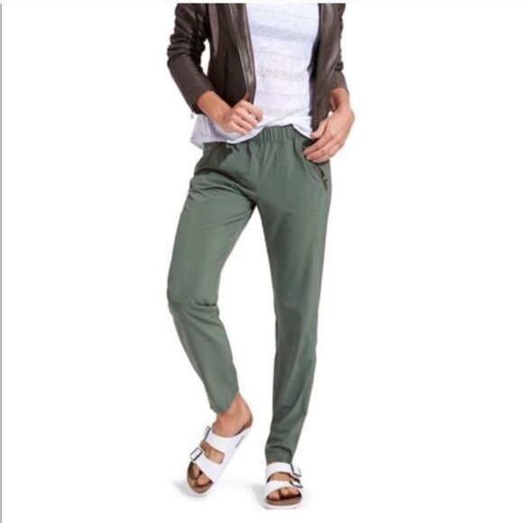Athleta Aspire Ankle Pants Jasper Green Women’s Sz 12 - Picture 2 of 14